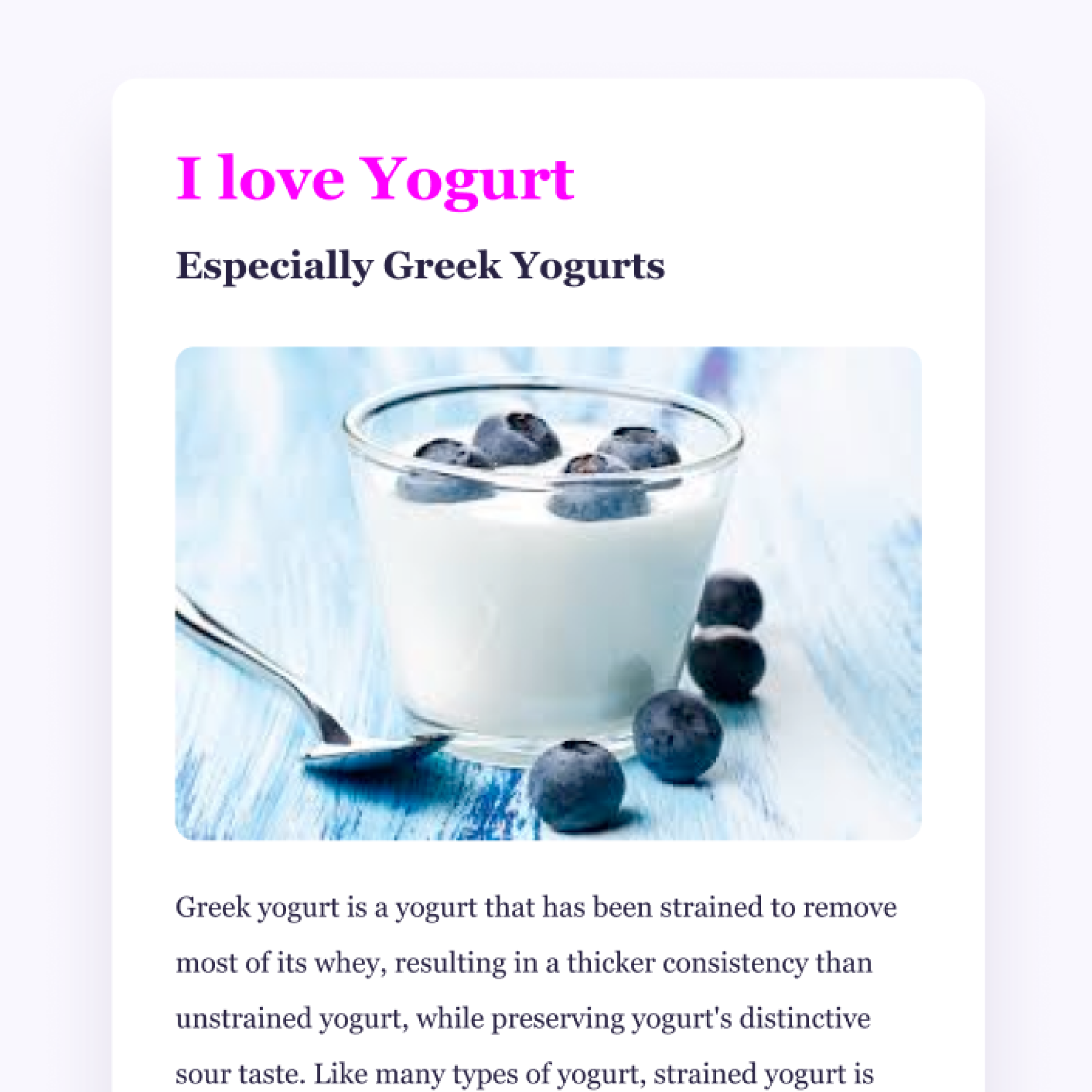 photo of yogurt and blueberries